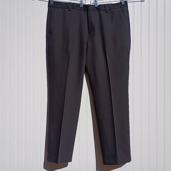 PERRY ELLIS Dress Pants Mens 38 x 29 Black Slacks Modern Fit Portfolio Easy Care - Picture 1 of 15